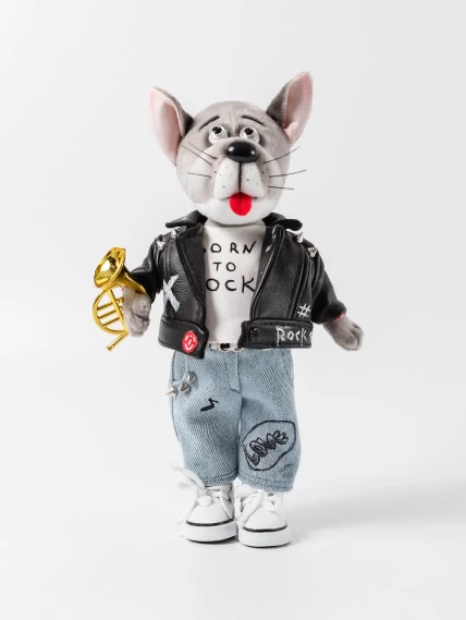 Игрушка Волк-музыкант, сувенирная продукция, артикул 18028-0