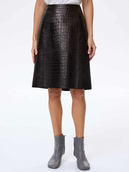 Классическая юбка прямого кроя премиум класса 16, черная, размер 48, артикул 85980-4