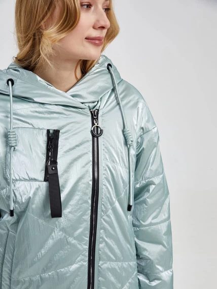 Демисезонный комплект женский: Куртка 20032 + Брюки 02, мятный/бордовый, р. 42, арт. 111363-3