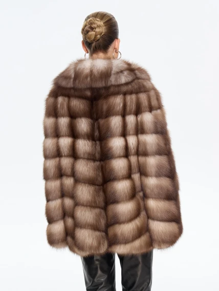 Женская шуба из меха куницы Л511-271, натуральная, размер 52, артикул 64900-5