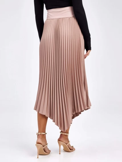 Женские кожаная юбка из экокожи 4878433, розовая, размер 50, артикул 85840-5