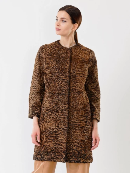 Шуба из меха каракуля женская 92, намибия, размер 40, артикул 22610-0