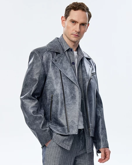 Кожаные куртки мужские