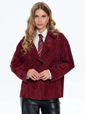 Женский замшевый пиджак премиум класса 3097з-0