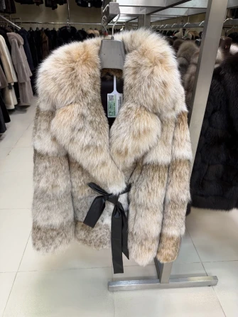 Женская шуба из меха рыси 850 -016-0