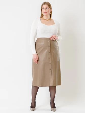 Длинная кожаная юбка 08-0