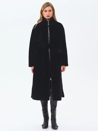 Длинная женская шуба из астрагана 2062-1