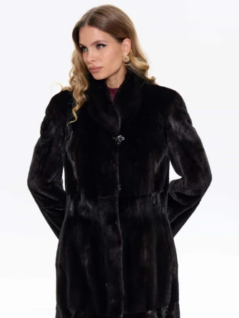 Шуба из меха норки MAKIS ROUSSOULIS METALICA-0